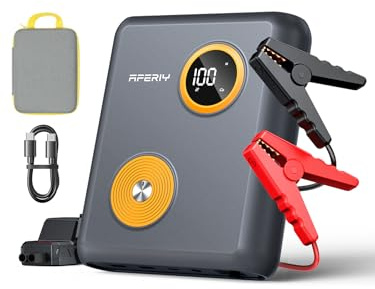 AFERIY GK03 2000A KFZ Starthilfe Powerbank Für PKW, 27500mAh Car Batterie Booster Autostarter Powerpack 6L Benzin Und 3L Diesel mit 60WPD Schnellladung und Notbeleuchtung, 12V Jump Starter Auto