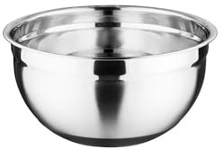 Vogue Stainless Steel Mixing Bowl with Non-Slip Silicone Base 8Ltr GG023