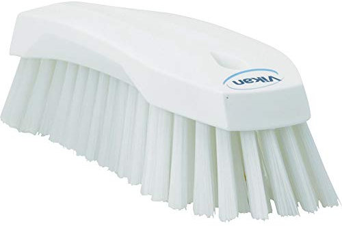 Vikan 38905 Hard Hand Brush, White, Large, 200mm Length, 70mm Width, 60mm Height