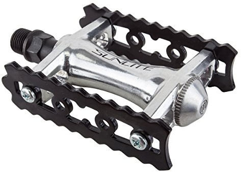 Sunlite Track Sport Pedals, Silver/Black