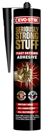 EVO-STIK Seriously Strong Stuff White - 290ml - Fast Setting Adhesive - Sets in 15 Minutes - Indoor & Outdoor Use