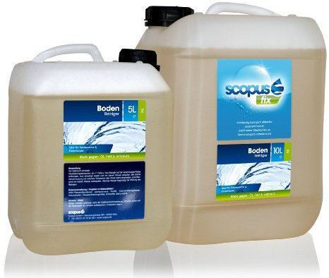 Scopus Fix BodenReiniger, 5 Liter Kanister - Profi Reiniger für Gastronomie, Handel und Großflächen, Fließen, Kunststoff, PVC, Marmor - chlorfrei, biologisch abbaubar - für professionellen Einsatz