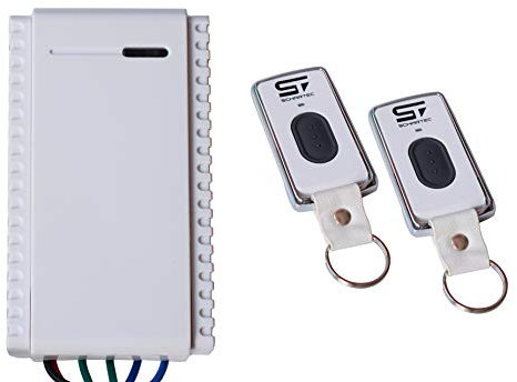 Schartec Mini Garage Door Remote and Receiver kit - Universal Garage Door and Gate Operator replacement receiver and hand transmitters