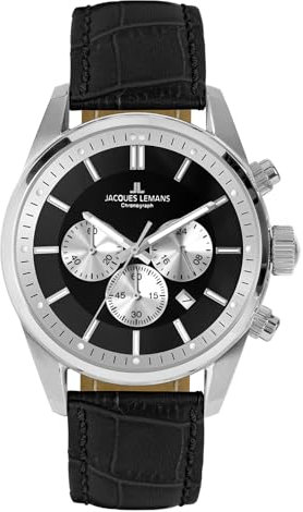 JACQUES LEMANS Herren Analog Quarz Uhr 42-6.1A
