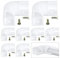 Chesbung 8Pcs Innenwinkel 45 Grad Eckverbinder für V Form LED Aluminium Profil Kanal Schiene Eckprofil (ASIN: B07PSN77DY, B07PRJ95YD, B07KR62KKT, B0BVVSHWCM, B08NWLXPMC), Inklusive Schrauben