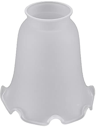 Paralume in vetro a pendolo, Ø 123 mm, in vetro satinato, con bordo del colletto