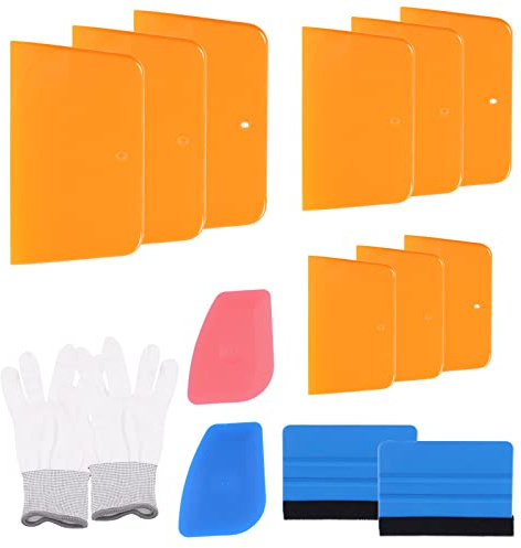 Mardatt El kit de 14 piezas de esparcidor de relleno corporal incluye rellenos de cuerpo automotriz de 4, 5 y 6 pulgadas, Golves para aplicar rellenos, masillas, esmaltes y calafateo