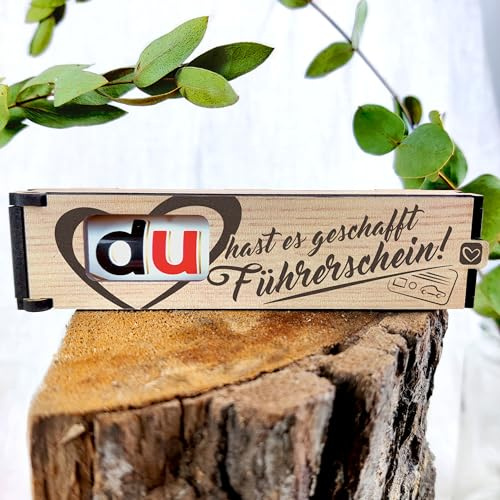 Führerschein Bestanden Geschenk - Schokoriegel Geschenkbox inkl. Duplo Du hast es geschafft! Führerschein! - Führerschein Geschenk, Geschenk Zum Führerschein, Herzlichen Glückwunsch Zum Führerschein