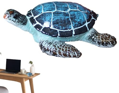 Hemousy Aquarium Decor Turtle Statue | Aquarium Turtle Decoration - Garden Landscape Ornament For Aquarium, Living Room, Garden, Flower Pot, Fish Tank