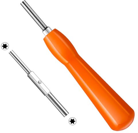 Gamebit Security Screwdriver, Double-Ended 3.8mm 4.5mm Gamebit Screwdriver Bit Set Compatible with NES,SNES,N64,Gameboy,Game Orange