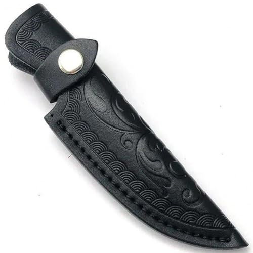 Pu Leather Knife Cover Knife Sheath Chef Knife Guard Portable Camp Outdoor Knife Tool Knives Leather Holder with Snap Closure