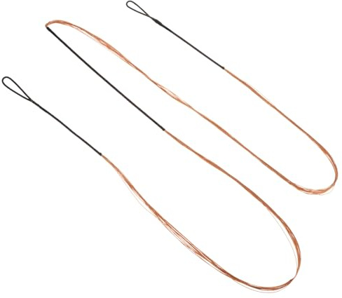 PATIKIL Remplacement de Corde d'arc, Corde d'arc Recourbée à 12 Brins pour Arc Classique Traditionnel AMO de 65 Pouces, Noir Orange