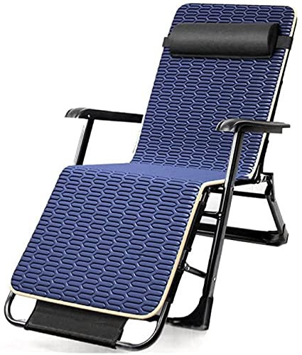 CCYENG Schwerelosigkeits-Relax-Liegestuhl, klappbare Liege-Gartenstühle, Sonnenliege, mit Latex-Pad, für Strand, Terrasse, Garten, Camping im Freien