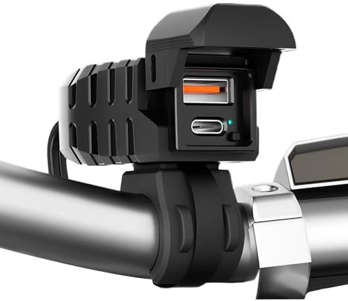Cargador de teléfono para motocicleta, Cargador USB para motocicleta - Accesorios para motocicletas Puerto USB impermeable de carga rápida - Equipo de motocicleta para el hogar, oficinas, viajes y ent