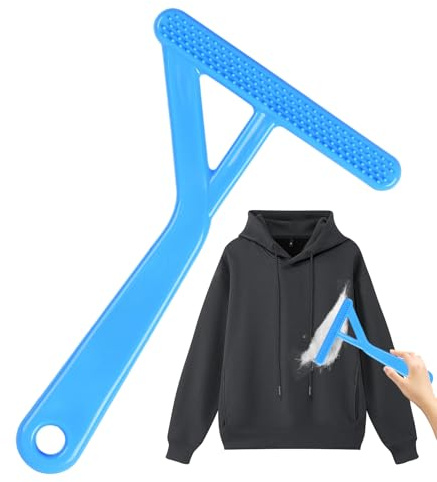 Zuasdvnk Raschietto per peli di animali domestici | Depilatore manuale | Spazzola ergonomica double face per divano vestiti e mobili depilazione