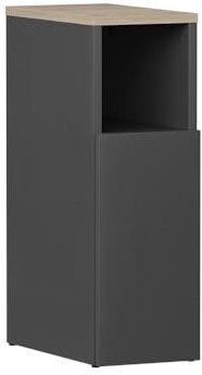 Vicco Nachttisch Enton, Anthrazit/Sonoma, 20 x 59.5 cm | mit 1 Tür, geeignet als Ablagefläche neben dem Bett