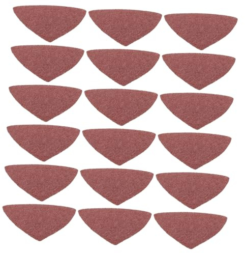 Alipis 20 Piezas Papel de Lija Eléctrico Triangular para Lijado y Pulido Madera Metal Plástico Accesorio Abrasivo con Diseño Ergonómico Antidesprendimiento