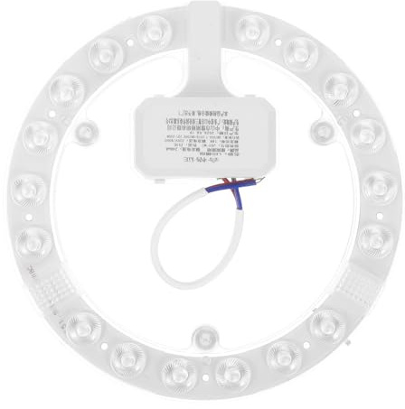 INOOMP Modulo LED Rotondo per Plafoniera da Soffitto Supporto Magnetico, Lampadina a LED Tonda Sostituzione Fluorescente, Pannello Luminoso a Soggiorno e Casa