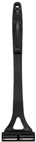 ZJchao Rygghårtrimmer Ryggrakmaskin Ryggfrisör 44 Cm Förlängt Handtag Manuell Hårborttagare Ingen Elektricitet Behövs med 3-lagers Precisionstrimmerhuvud för Rygg Axlar Bröstben (Svart)