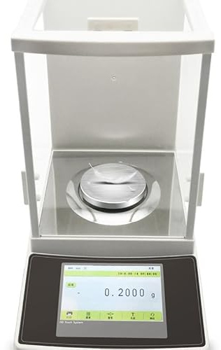 Fa-T 200G X 0,0001G Analytisk Våg, 0,1 Mg Intern Kalibrering, Magnetisk Kraftsensor, Pekskärm, 80 Mm Platta - Ultraprecis Vägning För Små Prover I LaboratoriergaoJIN1592