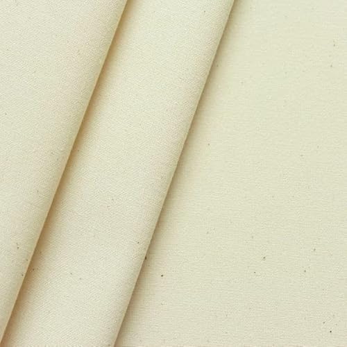 100% Baumwollstoff Nessel Stoff Rohware Meterware natur ecru mittelschwere Qualität