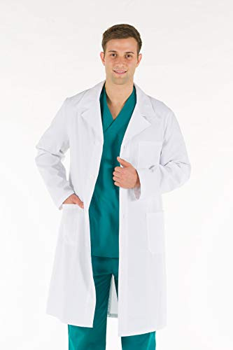GiMa 26101 män 100% bomull Professional Lab/medicinsk kappa, storlek M (42), professionell bära