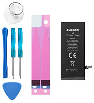 MTXtec Batterie Li-ION pour Apple iPhone 6S, 82 V 1715 mAh