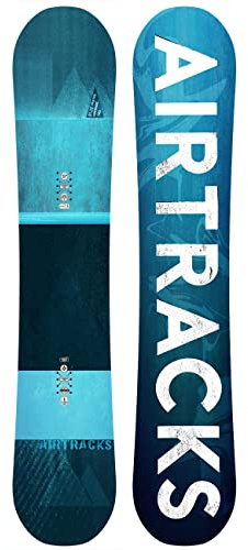 Airtracks Herren Snowboard Freeride Freestyle - Blue Drifter Hybrid Rocker Wide Snowboard 164 cm