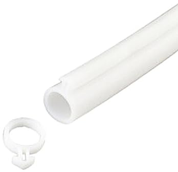 10 m dörrtätning, fönstertätning, gummitätning, tätningstejp, plastfönster, fönstertätning för ram, profiltätning dörrtätning (8 mm, vit)