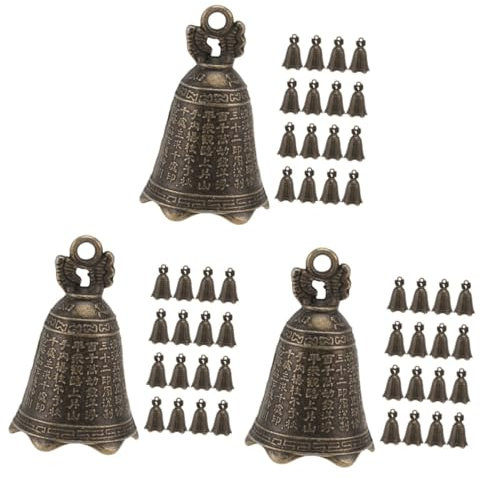 Ciieeo 60stücke Vintage Zinklegierung Für Windspiele Und Bastelprojekte Retro Glöckchen Für Und Dekorationen