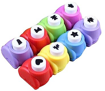 HAPINARY 12piezas Perforadoras Para Scrapbooking Máquina Troqueladora Herramientas De Repujado Manualidades Color