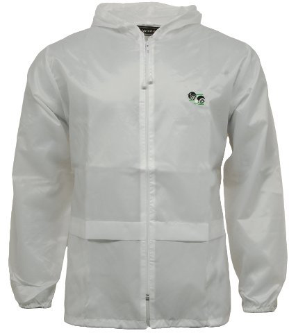 G5 APPAREL Lawn Bowling White Kagool Cagoule Unisex Hooded Rain Jacket Bowls (M)
