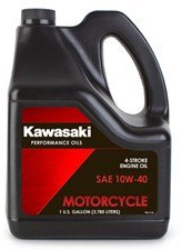 Kawasaki 4-Stroke Motorcycle Engine Oil 10W40 1 Gallon K61021-302