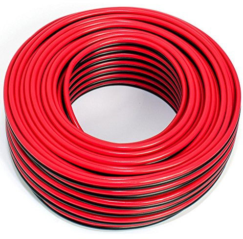 SeKi Speaker Cable 2 x 2.50 mm² - 25 m - Red/Black - CCA - Audio Cable - Speaker Cable