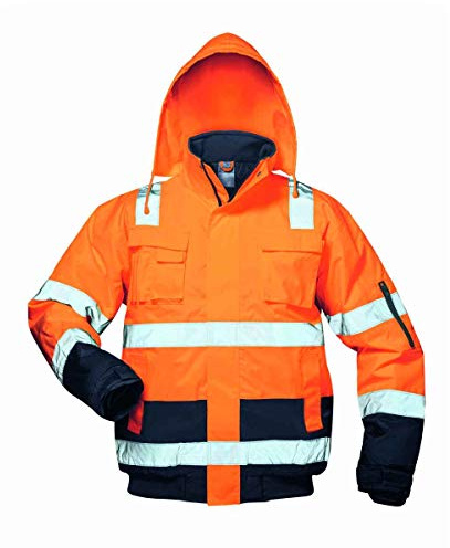 Elysee Warnschutz Pilotjacke Jonas Größe, 1 Stück, L, orange/blau, 23545-L