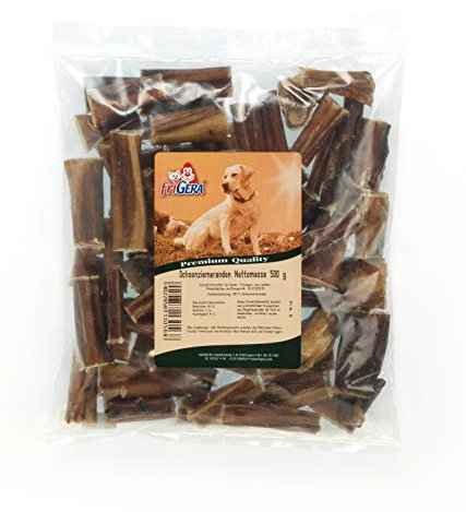 friGERA Ochsenziemerenden 500g – Rind, Natürliche, Proteinreiche Leckerlis für Hunde, Gluten- und Getreidefrei, Hochwertige Hundesnacks ohne Zusatzstoffe