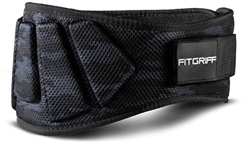 FITGRIFF® Gewichthebergürtel V1 - Fitness-Gürtel für Bodybuilding, Krafttraining, Gewichtheben - Trainingsgürtel für Damen und Herren