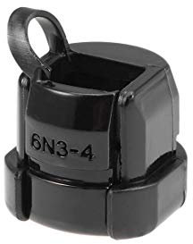 sourcing map Cable Grommets Twist Lock Cable Wire Ties Round Strain Bushing 18x15mm Nylon Black 20pcs