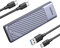 UGREEN M.2 NVMe SATA SSD Gehäuse USB 3.2 Gen 2 10 Gbps Aluminium M2 Gehäuse mit Kühlkissen für NVMe SSD und SATA von M-Key/M+B Key in 2280/2242/2230/2260, kompatibel mit 970 EVO Plus, Mac mini m4