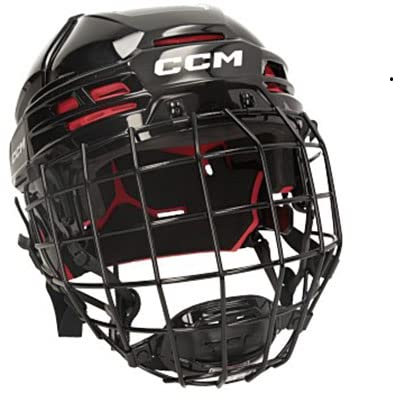 CCM Tacks 70 Helm Combo Senior, Größe:M, Farbe:Schwarz