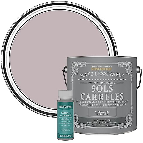 Rust-Oleum Purple Washable Matt Floor Tile Paint - Lilac Wine 2.5L