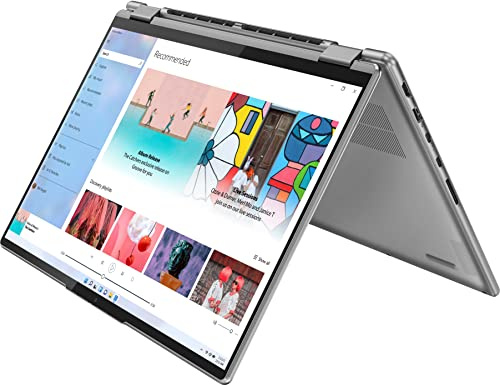 Lenovo Laptop Yoga 7i 2 en 1 2022 | Plataforma Intel EVO táctil de 16 pulgadas 2.5K | Gráficos Iris Xe de 12º Core i7-1260P | 16GB RAM 2TB SSD WiFi 6E Thunderbolt 4 huella digital retroiluminada | Win