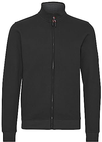 Indicode IDArcelio Herren Arcelio Sweatshirt Zip-Jacke mit Stehkragen, Größe:XL, Farbe:Black (999)