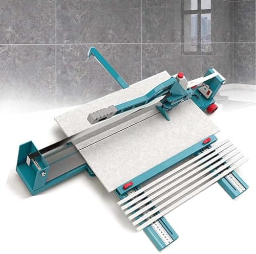DPDZSW Manueller Fliesenschneider, 1200mm Schnittbreite, Bodenfliesenschneidemaschine, Verstellbare Laserführung Für Präzises Schneiden, Fliesenstärkebereich 6–15 Mm, Für Renovierung