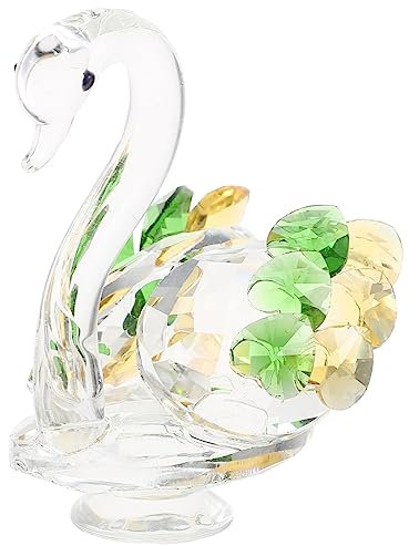 LIFKOME Wohnkultur Bürodekoration Auto-Dekor Figur Auto-Innendekoration Hochzeitsdekorationen Ornament Kristall Schwan Schwan-Statue Esstisch Geschenk Tier Briefbeschwerer Liebhaber Modell