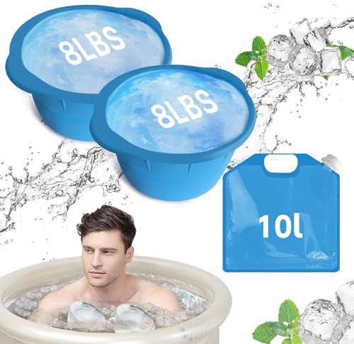Obfuscate Stampo per cubetti di ghiaccio extra large, confezione da 3 pezzi, 7,3 kg, stampi professionali in silicone per realizzare cubetti di ghiaccio grandi pieghevoli in silicone per cubetti di