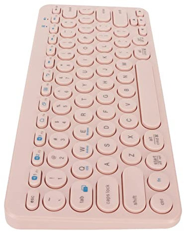 ZGPjubilant Clavier, Clavier sans Fil Portable 78 Touches Large applicabilité programmable pour iOS (Rose) (Rose)