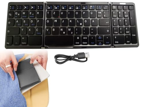 Teclado inalámbrico Plegable, Teclado Plegable | Soporte multilingüe | Teclado multisistema,Teclado plegable compacto multisistema para smartphones, portátiles, tabletas