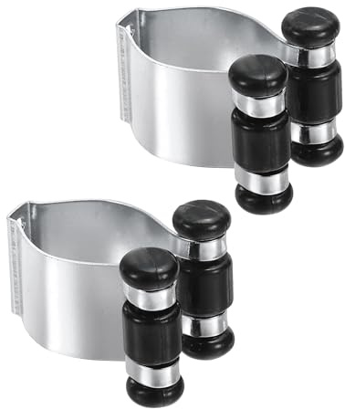 PATIKIL Metall Pool Queue Klammern 2Stk Billard Stick Klammern Billard Stick Rack Ersatz Clip Wand Halterung Queue Halter Klammern Silber Ton