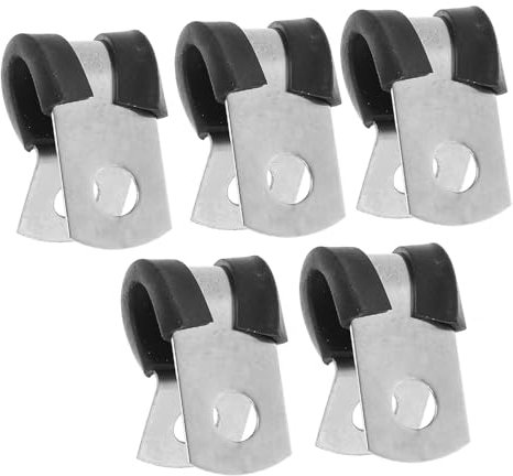 BUGUUYO 5stücke Kabel Klemme Schlauchschelle Aus Und Gummi Für Kabelschutz Und Befestigung Von Drähten Und Kabeln